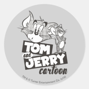 Tom And Jerry   Tom And Jerry Cartoon Classic Round Sticker