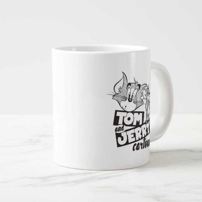 Tom And Jerry | Tom And Jerry Cartoon Large Coffee Mug (Front Right)