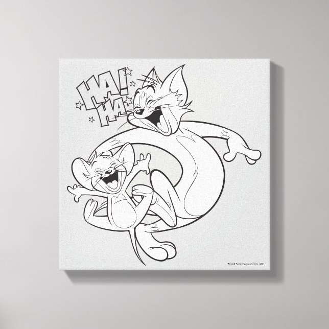 Tom And Jerry | Tom And Jerry Laughing Canvas Print (Front)
