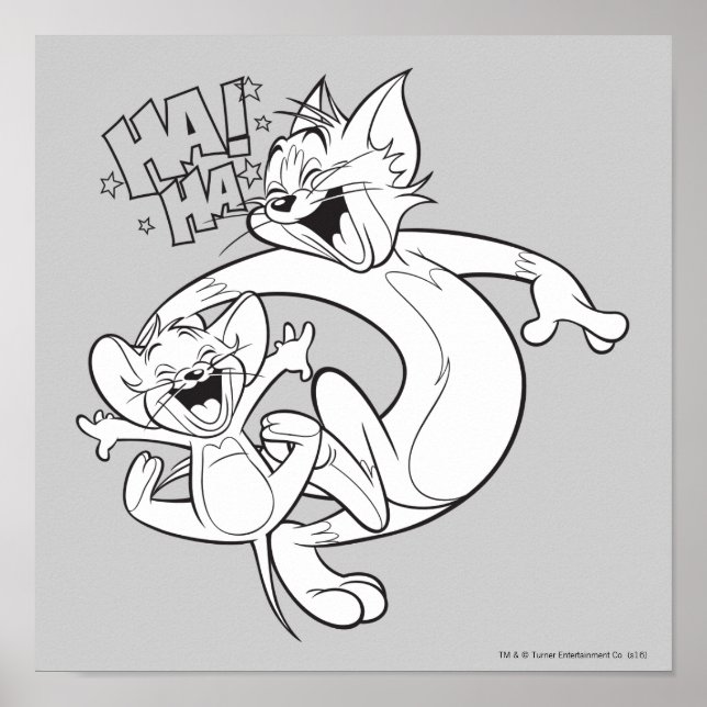 Tom And Jerry | Tom And Jerry Laughing Poster (Front)