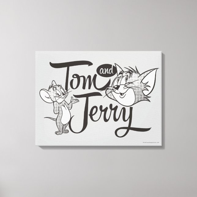 Tom And Jerry | Tom And Jerry Looking Sweet Canvas Print (Front)