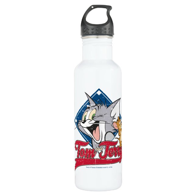 Tom And Jerry | Tom And Jerry On Baseball Diamond 710 Ml Water Bottle (Front)