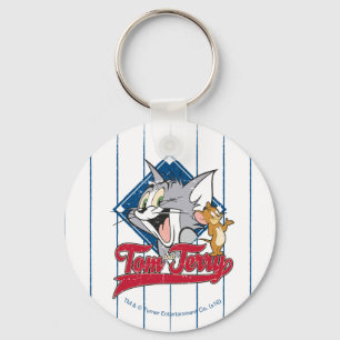 Tom And Jerry Tom And Jerry On Baseball Diamond Key Ring