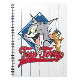 Tom And Jerry   Tom And Jerry On Baseball Diamond Notebook