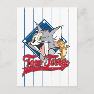 Tom And Jerry   Tom And Jerry On Baseball Diamond Postcard