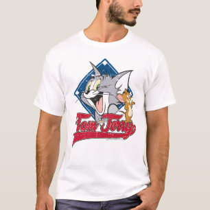 Tom And Jerry   Tom And Jerry On Baseball Diamond T-Shirt