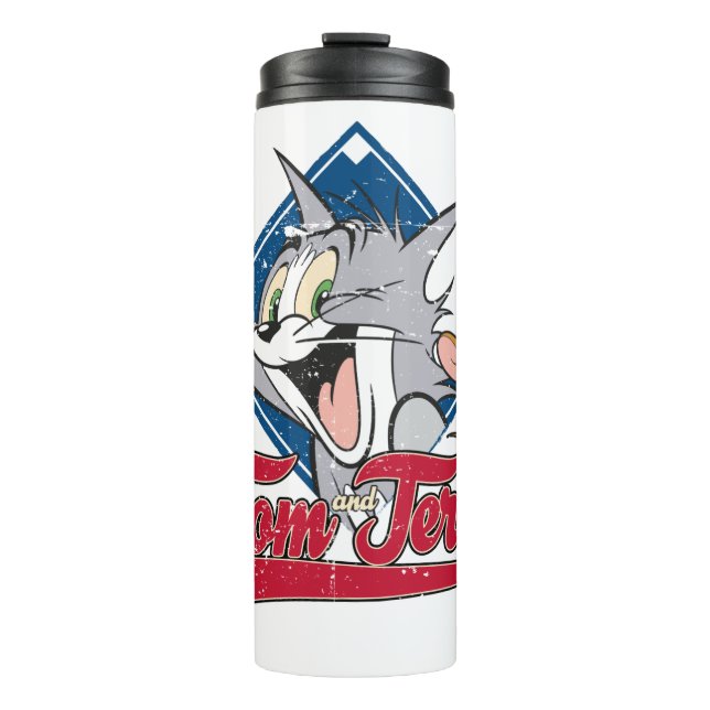 Tom And Jerry | Tom And Jerry On Baseball Diamond Thermal Tumbler (Front)