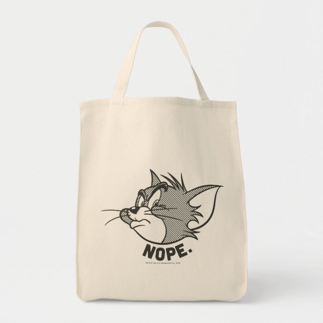 Tom And Jerry | Tom Says Nope Tote Bag (Front)