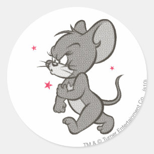 Tom and Jerry Tough Mouse 1 Classic Round Sticker