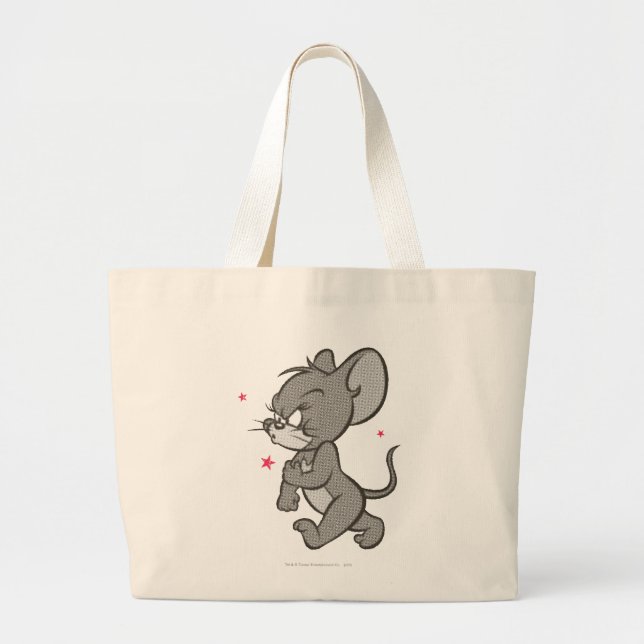Tom and Jerry Tough Mouse 1 Large Tote Bag (Front)