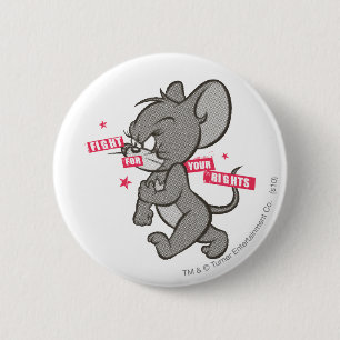 Tom and Jerry Tough Mouse 3 6 Cm Round Badge