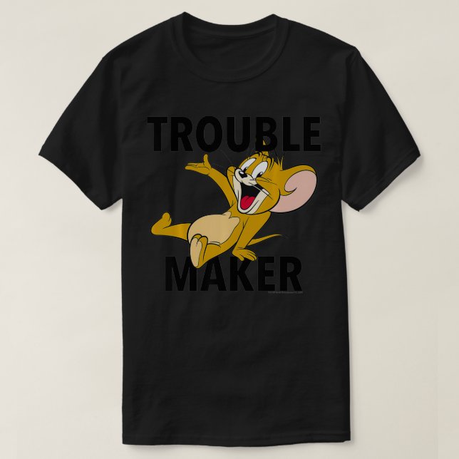 Tom And Jerry Trouble Maker Portrait T-Shirt (Design Front)