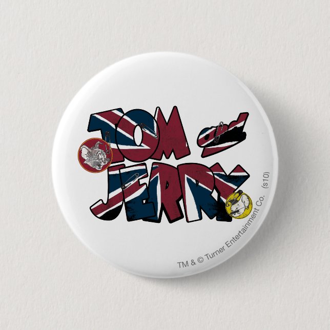 Tom and Jerry UK Overload 2 6 Cm Round Badge (Front)