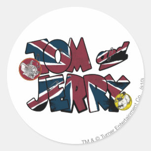 Tom and Jerry UK Overload 2 Classic Round Sticker