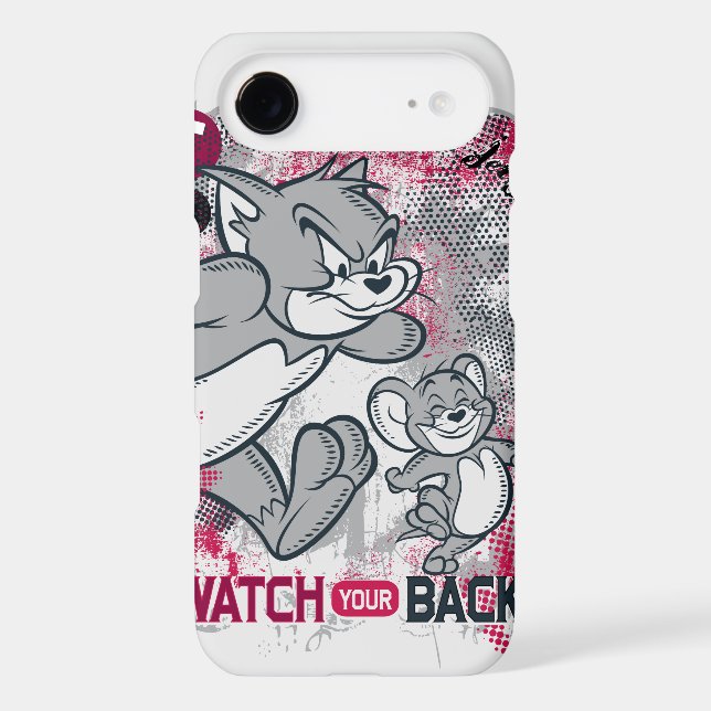 Tom and Jerry Watch Your Back Case-Mate iPhone Case (Back)