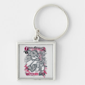 Tom and Jerry Watch Your Back Key Ring