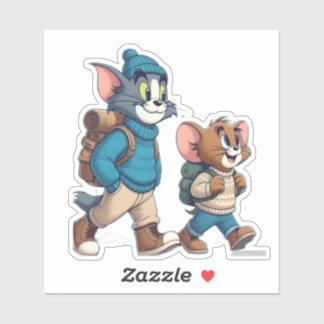 Tom and Jerry Winter Adventure Sticker