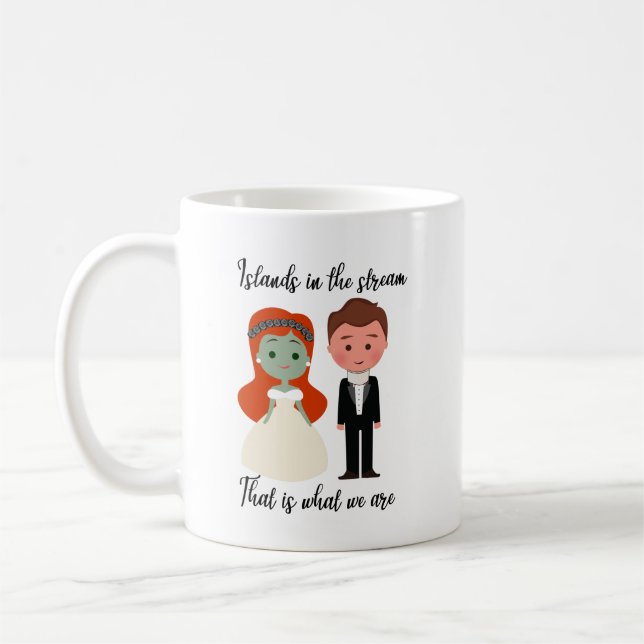 Tom and Wanda, Islands in the Stream Proposal Mug (Left)