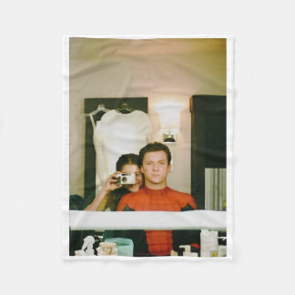 Tom And Zendaya Sticker Fleece Blanket