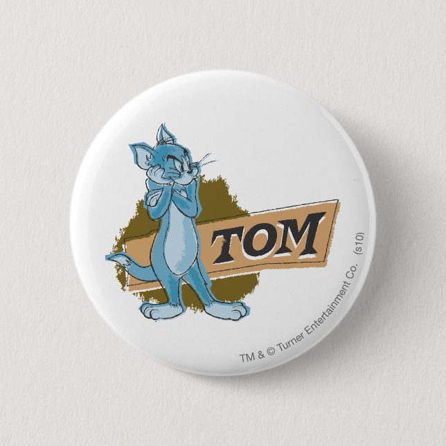 Tom Attitude Logo 6 Cm Round Badge (Front)