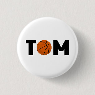 Tom Basketball 3 Cm Round Badge