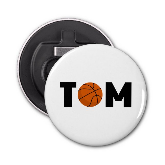Tom Basketball Bottle Opener (Front)