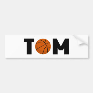 Tom Basketball Bumper Sticker