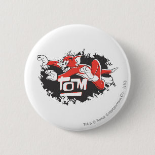 Tom Black and Red Logo 6 Cm Round Badge
