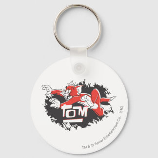 Tom Black and Red Logo Key Ring