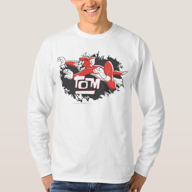 Tom Black and Red Logo T-Shirt (Front)