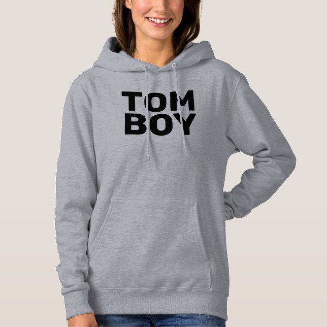 TOM BOY Ladies T-Shirt Hoodie (Front)