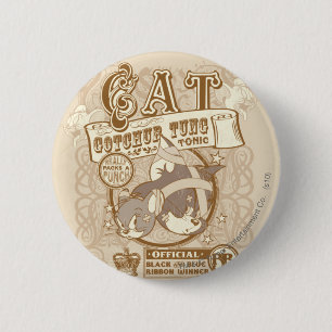 Tom Cat Gotchur Tung Tonic 6 Cm Round Badge