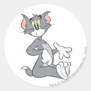 Tom Confused Classic Round Sticker