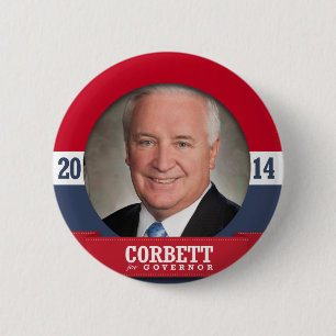 TOM CORBETT CAMPAIGN 6 CM ROUND BADGE