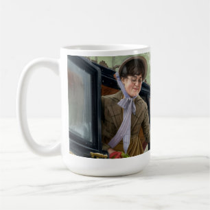 Tom helping Mary out of the carriage Coffee Mug