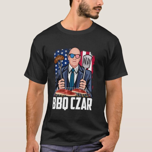 Tom Homan Border Czar BBQ Czar Funny 4th of July T-Shirt (Front)