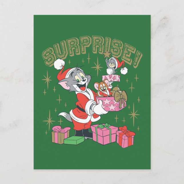 Tom, Jerry, and Nibbles Holiday Surprise (Front)
