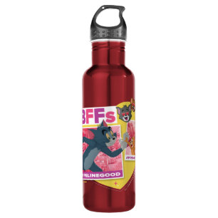 Tom & Jerry BFFs Photo Emoji Collage 710 Ml Water Bottle