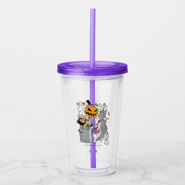 Tom & Jerry | Boo to Tom Acrylic Tumbler (Front)