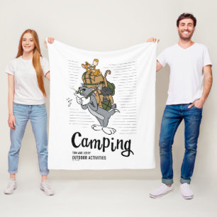 Tom & Jerry Camping Fleece Blanket