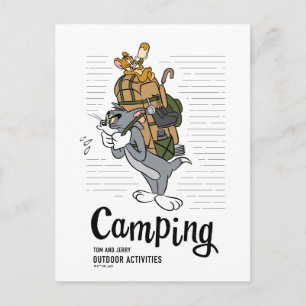 Tom & Jerry Camping Postcard