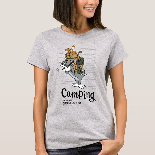 Tom & Jerry Camping T-Shirt (Front)
