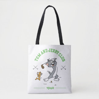 Tom & Jerry Golfing Club 1940 Tote Bag