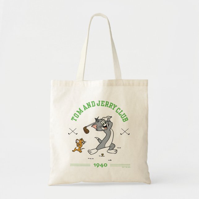 Tom & Jerry Golfing Club 1940 Tote Bag (Front)