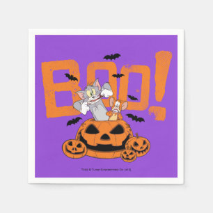 Tom & Jerry   Happy Halloween Boo Napkin