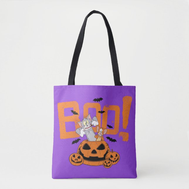 Tom & Jerry | Happy Halloween Boo Tote Bag (Front)