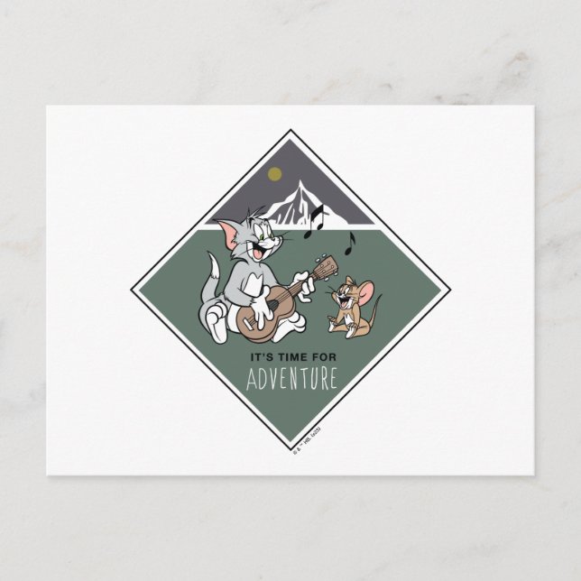 Tom & Jerry "It's Time For Adventure" Postcard (Front)