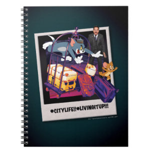 Tom & Jerry Luggage Crash Photograph Notebook