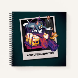 Tom & Jerry Luggage Crash Photograph Notebook
