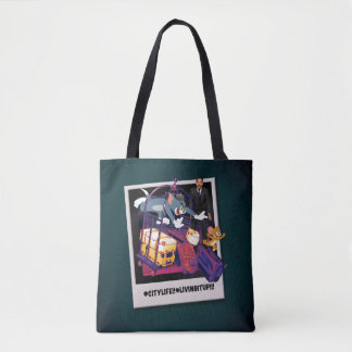 Tom & Jerry Luggage Crash Photograph Tote Bag